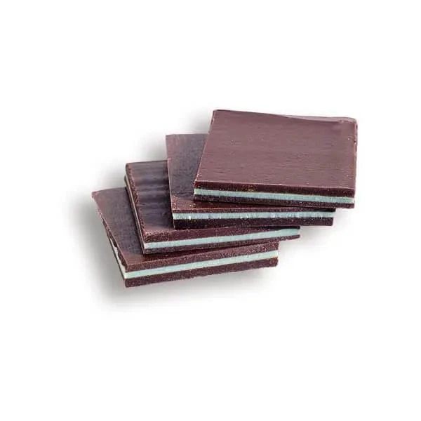 Albanese Dark Chocolate Giant Layered Mint Squares: 5LB Box 1 Albanese Dark Chocolate Giant Layered Mint Squares: 5LB Box