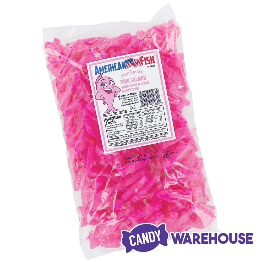 American Fish Chewy Candy - Pink: 5LB Bag 3 American Fish Chewy Candy - Pink: 5LB Bag - Image 3