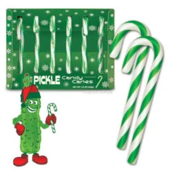 Archie McPhee Pickle Candy Canes: 6-Piece Box -Candy Promotion Sale archie mcphee pickle candy canes 6 piece box candy warehouse 3