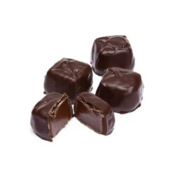 Asher's Chocolate Covered Chocolate Caramels - Dark: 6LB Box