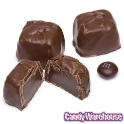 Asher's Chocolate Covered Chocolate Caramels - Milk: 6LB Box -Candy Promotion Sale asher s chocolate covered chocolate caramels milk 6lb box candy warehouse 3
