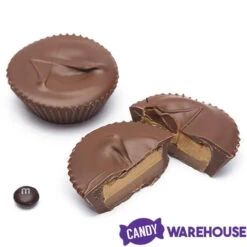 Asher's Giant Chocolate Peanut Butter Caramel Cups: 24-Piece Box -Candy Promotion Sale asher s giant chocolate peanut butter caramel cups 24 piece box candy warehouse 3