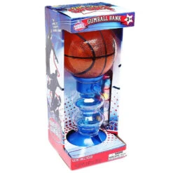 Basketball Gumball Machine Bank With Gumballs
