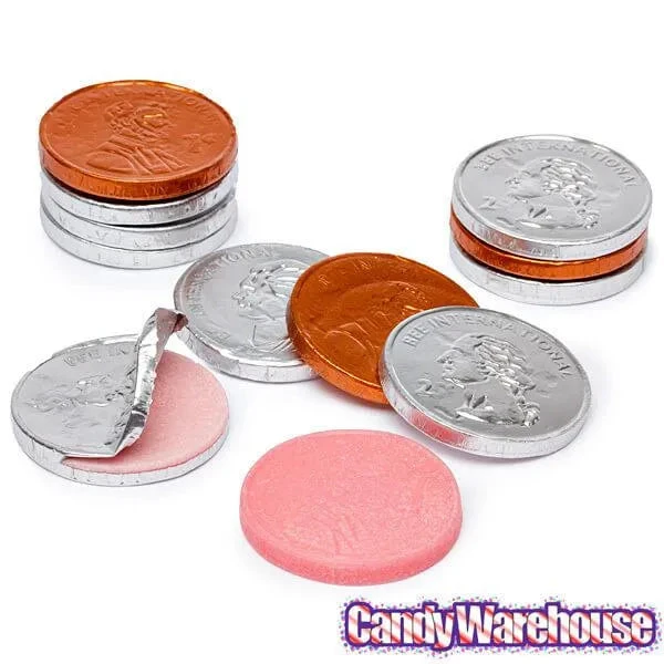 Bee International Silver And Copper Foiled Bubble Gum Coins: 100-Piece Bag 4 Bee International Silver And Copper Foiled Bubble Gum Coins: 100-Piece Bag - Image 4