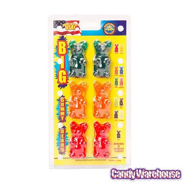 Big Gummy Bears: 6-Piece Pack 6 Big Gummy Bears: 6-Piece Pack - Image 6