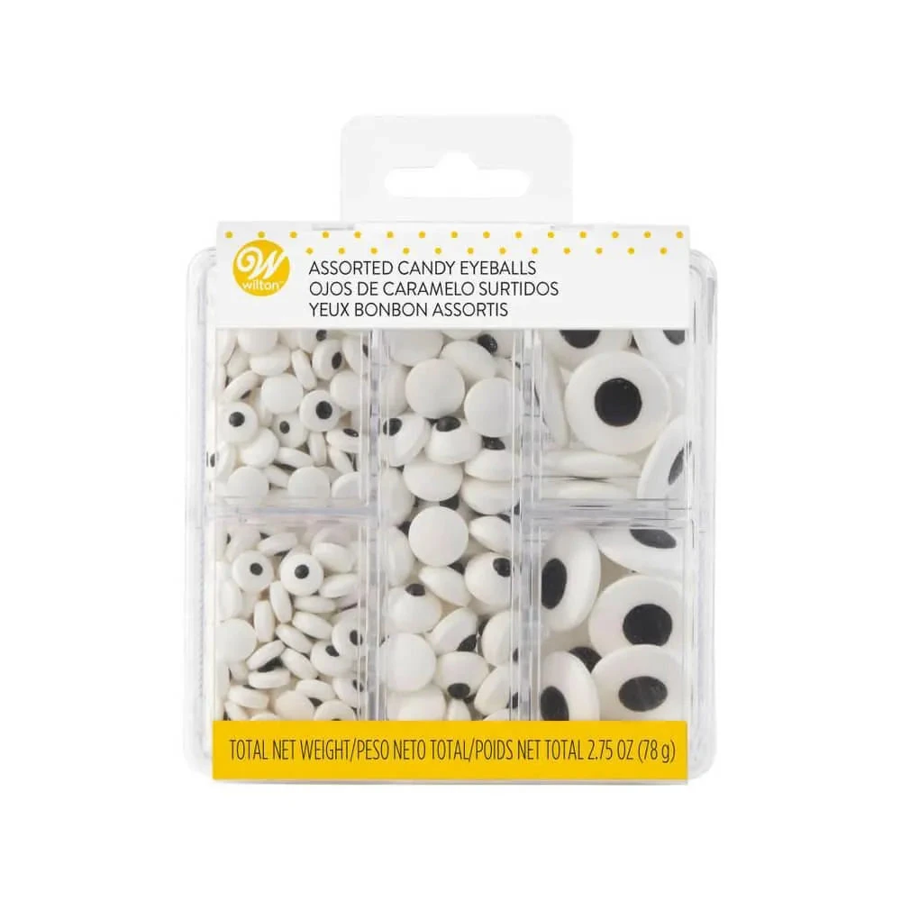 Wilton Black And White Candy Eyeball Sprinkles: 2.75-Ounce Box 1 Wilton Black And White Candy Eyeball Sprinkles: 2.75-Ounce Box