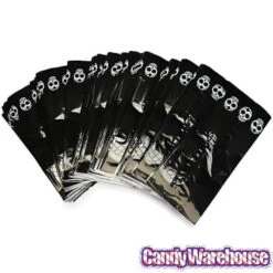 Black Cello Candy Bags With Day Of The Dead Skulls: 100-Piece Box -Candy Promotion Sale black cello candy bags with day of the dead skulls 100 piece box candy warehouse 3