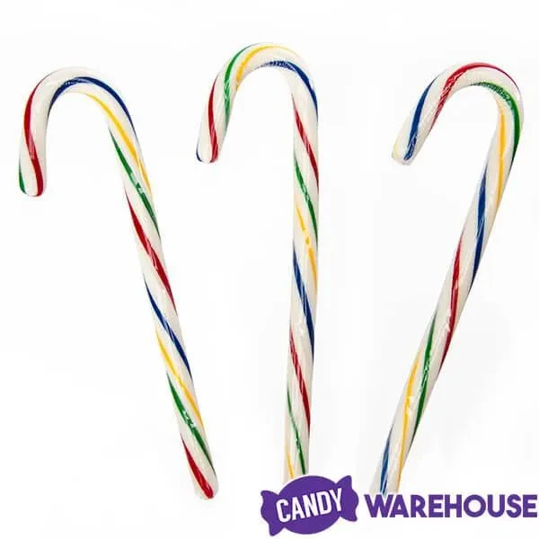 Bobs Sweet Stripes Rainbow Cherry Candy Canes: 12-Piece Box 3 Bobs Sweet Stripes Rainbow Cherry Candy Canes: 12-Piece Box - Image 3