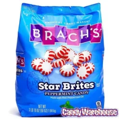 Brach's Peppermint Star Brites Mints Candy: 300-Piece Bag -Candy Promotion Sale brach s peppermint star brites mints candy 300 piece bag candy warehouse 3