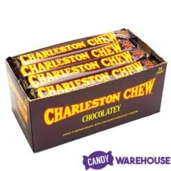 Charleston Chew Candy Bars - Chocolate: 24-Piece Box -Candy Promotion Sale charleston chew candy bars chocolate 24 piece box candy warehouse 4