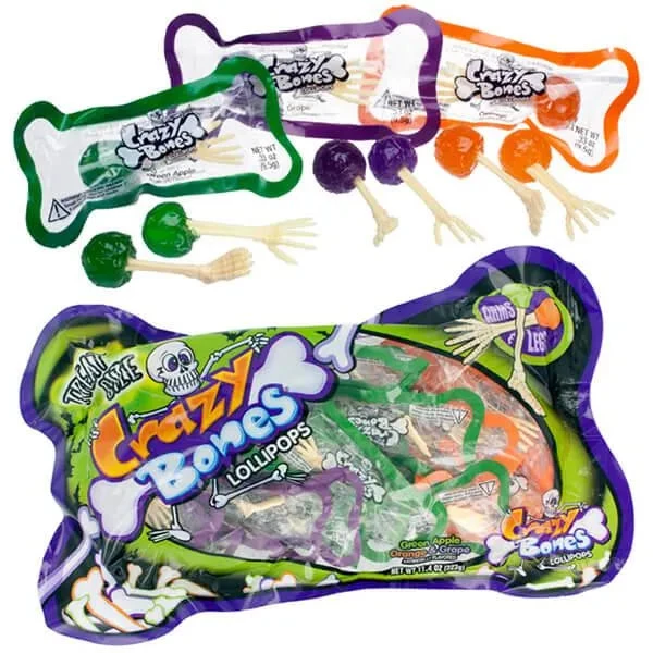 Crazy Bones Lollipops: 30-Piece Bag 1 Crazy Bones Lollipops: 30-Piece Bag