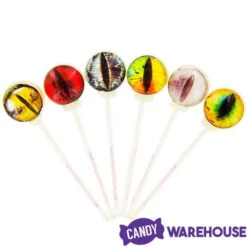 Creature Eyes Lollipops: 6-Piece Gift Pack -Candy Promotion Sale creature eyes lollipops 6 piece gift pack candy warehouse 6