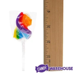 CurlyCutes Petite Crystal Ribbon Pops - Rainbow Cherry: 20-Piece Jar -Candy Promotion Sale curlycutes petite crystal ribbon pops rainbow cherry 20 piece jar candy warehouse 3