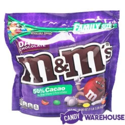 Dark Chocolate M&M's Candy: 19.2-Ounce Bag -Candy Promotion Sale dark chocolate mandm s candy 19 2 ounce bag candy warehouse 3