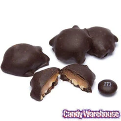 DeMet's Turtles Minis Caramel Nut Cluster Chocolates - Dark Almond: 5-Ounce Bag -Candy Promotion Sale demet s turtles minis caramel nut cluster chocolates dark almond 5 ounce bag candy warehouse 3