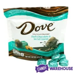 Dove Dark Chocolate Sea Salt Caramel Squares: 28-Piece Bag -Candy Promotion Sale dove dark chocolate sea salt caramel squares 28 piece bag candy warehouse 5
