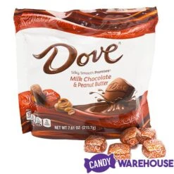 Dove Milk Chocolate Peanut Butter Squares: 28-Piece Bag -Candy Promotion Sale dove milk chocolate peanut butter squares 28 piece bag candy warehouse 5