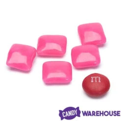 Dubble Bubble Chiclets Chewing Gum Tabs - Pink: 1.5LB Jar -Candy Promotion Sale dubble bubble chiclets chewing gum tabs pink 1 5lb jar candy warehouse 3