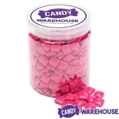 Dubble Bubble Chiclets Chewing Gum Tabs - Pink: 1.5LB Jar -Candy Promotion Sale dubble bubble chiclets chewing gum tabs pink 1 5lb jar candy warehouse 5