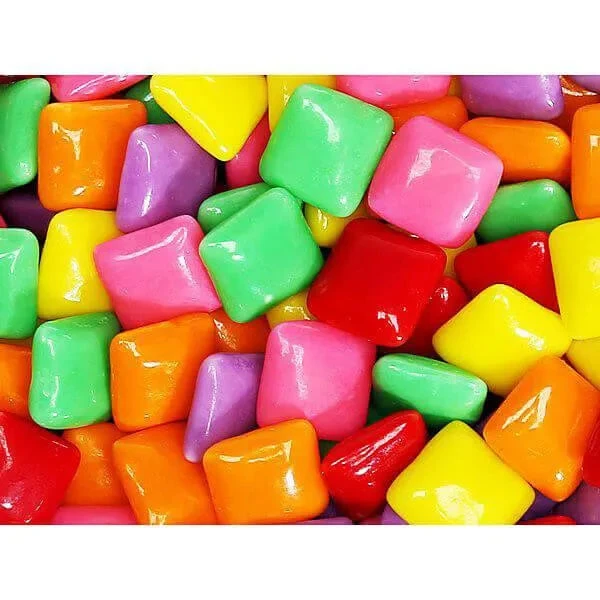 Dubble Bubble Chiclets Chewing Gum Tabs - Tropical Fruit Flavors: 1.5LB Jar 1 Dubble Bubble Chiclets Chewing Gum Tabs - Tropical Fruit Flavors: 1.5LB Jar