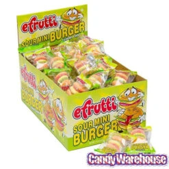 Efrutti Gummy Mini Cheese Burgers Candy - Sour: 60-Piece Box -Candy Promotion Sale efrutti gummy mini cheese burgers candy sour 60 piece box candy warehouse 6 aee1e6d6 461a 41a4 a757 9e5b1dcaa46d