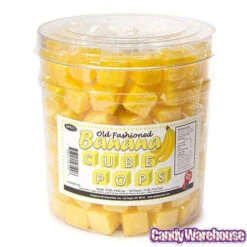 Espeez Cube Pops - Banana: 100-Piece Tub -Candy Promotion Sale espeez cube pops banana 100 piece tub candy warehouse 3