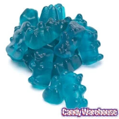 European Style Gummy Bears - Blue Raspberry: 2LB Bag -Candy Promotion Sale european style gummy bears blue raspberry 2lb bag candy warehouse 3
