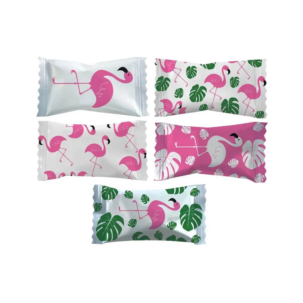 Flamingo Wrapped Buttermint Creams: 300-Piece Case 1 Flamingo Wrapped Buttermint Creams: 300-Piece Case