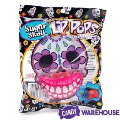 Flix Candy Day Of The Dead Sweet Skull Lip Pops Candy Packs: 12-Piece Display -Candy Promotion Sale flix candy day of the dead sweet skull lip pops candy packs 12 piece display candy warehouse 4