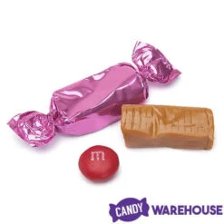 Foiled Caramel Candy - Hot Pink: 180-Piece Bag -Candy Promotion Sale foiled caramel candy hot pink 180 piece bag candy warehouse 3