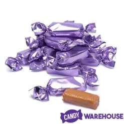 Foiled Caramel Candy - Lavender: 180-Piece Bag -Candy Promotion Sale foiled caramel candy lavender 180 piece bag candy warehouse 3