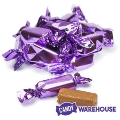 Foiled Caramel Candy - Purple: 180-Piece Bag -Candy Promotion Sale foiled caramel candy purple 180 piece bag candy warehouse 5