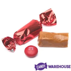 Foiled Caramel Candy - Red: 180-Piece Bag -Candy Promotion Sale foiled caramel candy red 180 piece bag candy warehouse 3
