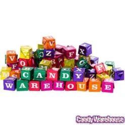 Foiled Chocolate And Hazelnut ABC Blocks Candy: 145-Piece Tub -Candy Promotion Sale foiled chocolate and hazelnut abc blocks candy 145 piece tub candy warehouse 4