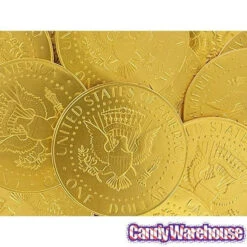 Fort Knox Gold Foiled Milk Chocolate US Dollar Medallions: 30-Piece Box -Candy Promotion Sale fort knox gold foiled milk chocolate us dollar medallions 30 piece box candy warehouse 8