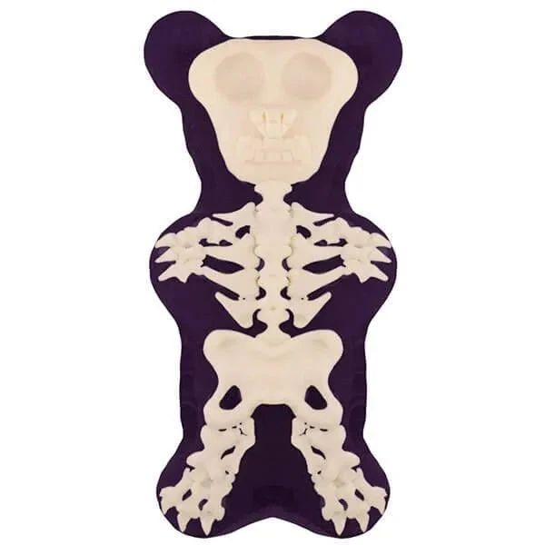 Giant 1-Pound Skeleton Gummy Bear - Grape 1 Giant 1-Pound Skeleton Gummy Bear - Grape