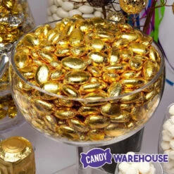 Gold Foil Wrapped Jordan Almonds Candy: 1LB Bag -Candy Promotion Sale gold foil wrapped jordan almonds candy 1lb bag candy warehouse 3