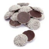 Guittard Semisweet Chocolate Wafers With White Nonpareils: 5LB Bag