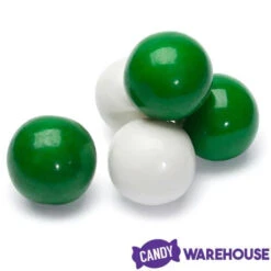 Gumballs Color Combo - Green And White: 4LB Box -Candy Promotion Sale gumballs color combo green and white 4lb box candy warehouse 3