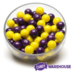 Gumballs Color Combo - Purple And Yellow: 4LB Box -Candy Promotion Sale gumballs color combo purple and yellow 4lb box candy warehouse 4