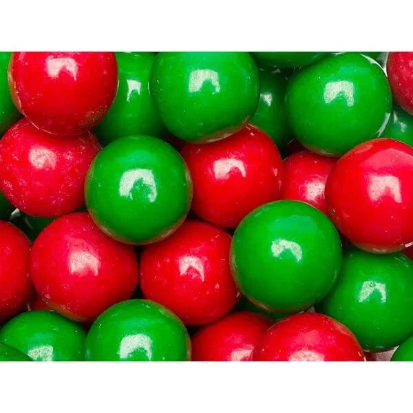 Gumballs Color Combo - Red And Green: 4LB Box 1 Gumballs Color Combo - Red And Green: 4LB Box