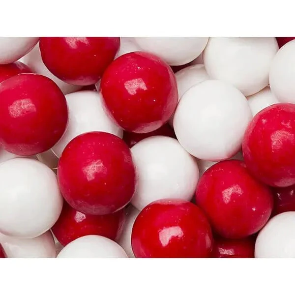 Gumballs Color Combo - Red And White: 4LB Box 1 Gumballs Color Combo - Red And White: 4LB Box