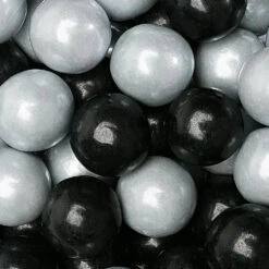 Gumballs Color Combo - Silver And Black: 4LB Box