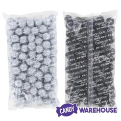 Gumballs Color Combo - Silver And Black: 4LB Box -Candy Promotion Sale gumballs color combo silver and black 4lb box candy warehouse 3