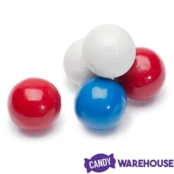 Gumballs Color Combo - USA Red, White And Blue: 6LB Box -Candy Promotion Sale gumballs color combo usa red white and blue 6lb box candy warehouse 3