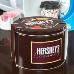 Hershey's Caramels - Milk And Dark Chocolate Caramel Candy: 2.5LB Gift Tin 7 Hershey's Caramels - Milk And Dark Chocolate Caramel Candy: 2.5LB Gift Tin -Candy Promotion Sale hershey s caramels milk and dark chocolate caramel candy 2 5lb gift tin candy warehouse 3