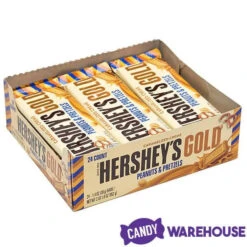 Hershey's Gold With Peanuts And Pretzels Candy Bars: 24-Piece Box -Candy Promotion Sale hershey s gold with peanuts and pretzels candy bars 24 piece box candy warehouse 3