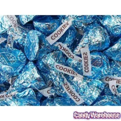 Hershey's Kisses Blue Foiled Cookies N Creme Candy: 60-Piece Bag -Candy Promotion Sale hershey s kisses blue foiled cookies n creme candy 60 piece bag candy warehouse 4