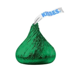 Hershey's Kisses Dark Green Foiled Milk Chocolate Candy: 400-Piece Bag -Candy Promotion Sale hershey s kisses dark green foiled milk chocolate candy 400 piece bag candy warehouse 3