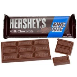 Hershey's Milk Chocolate King Size Candy Bars: 18-Piece Box